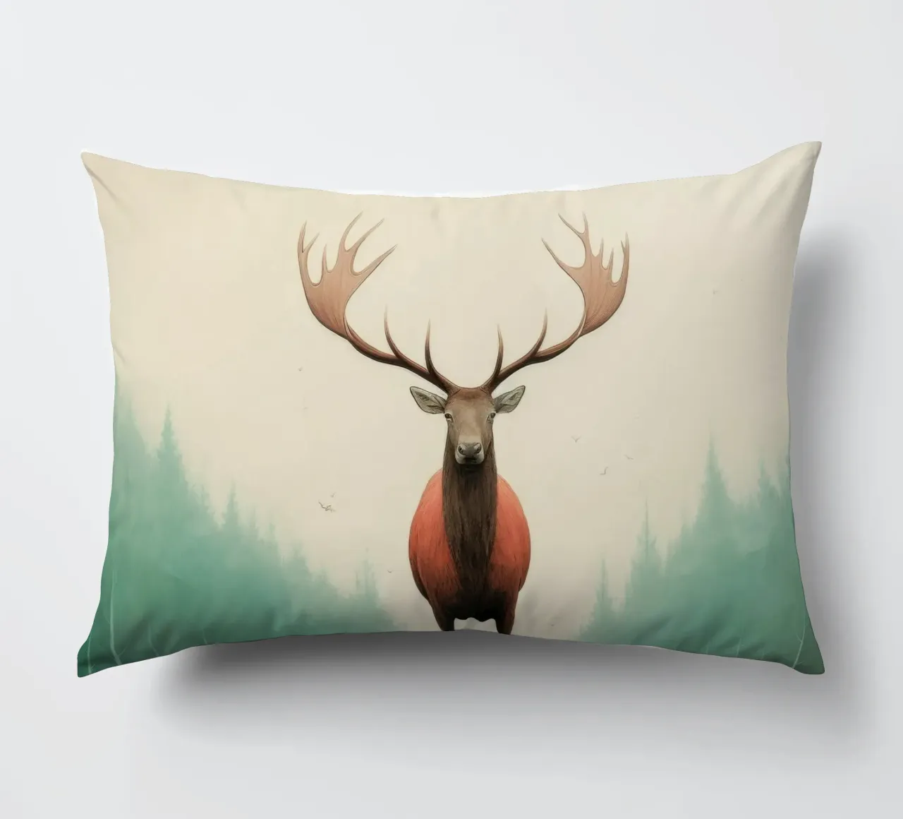 Alce Minimo 4 cuscino da Minimal Animal Art