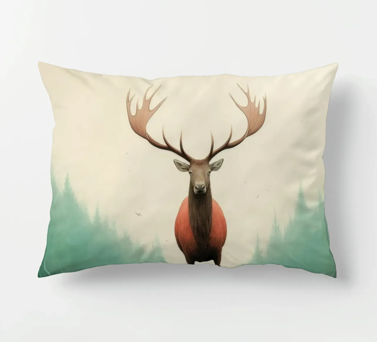 Alce Minimo 4 cuscino da Minimal Animal Art