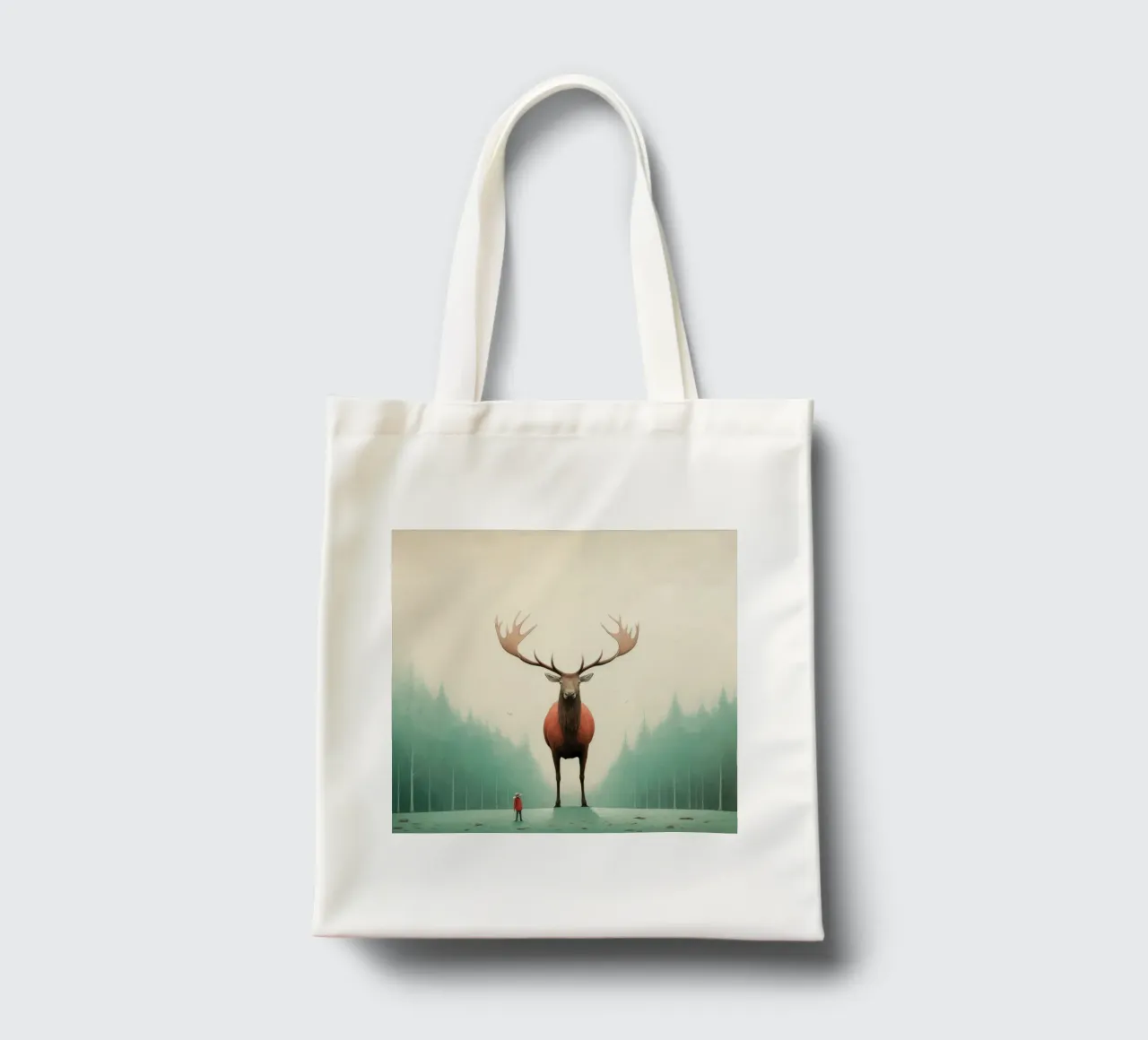 Alce Minimo 4 borsa in juta da Minimal Animal Art
