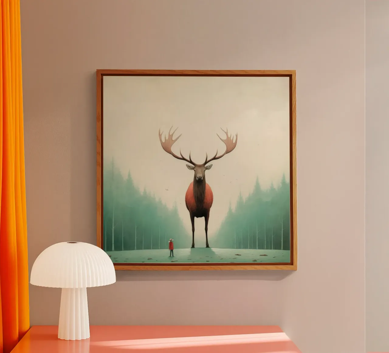 Alce Minimo 4 plexiglass da Minimal Animal Art