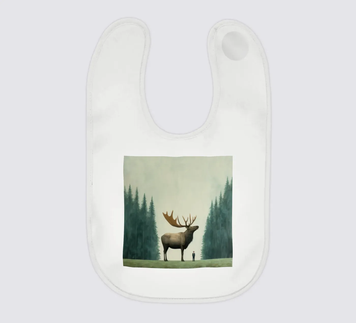 Minimal Elk bavaglino da Minimal Animal Art