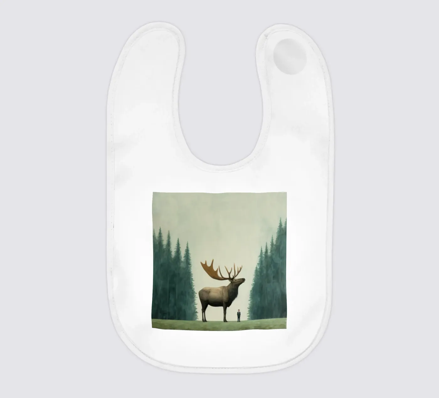 Minimal Elk bavaglino da Minimal Animal Art