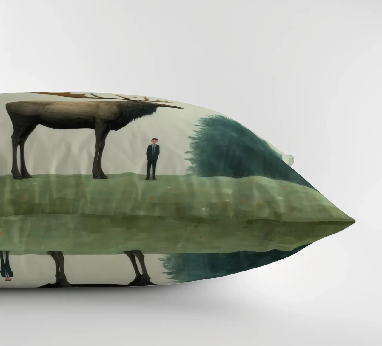 Alce Minimo 1 cuscino da Minimal Animal Art