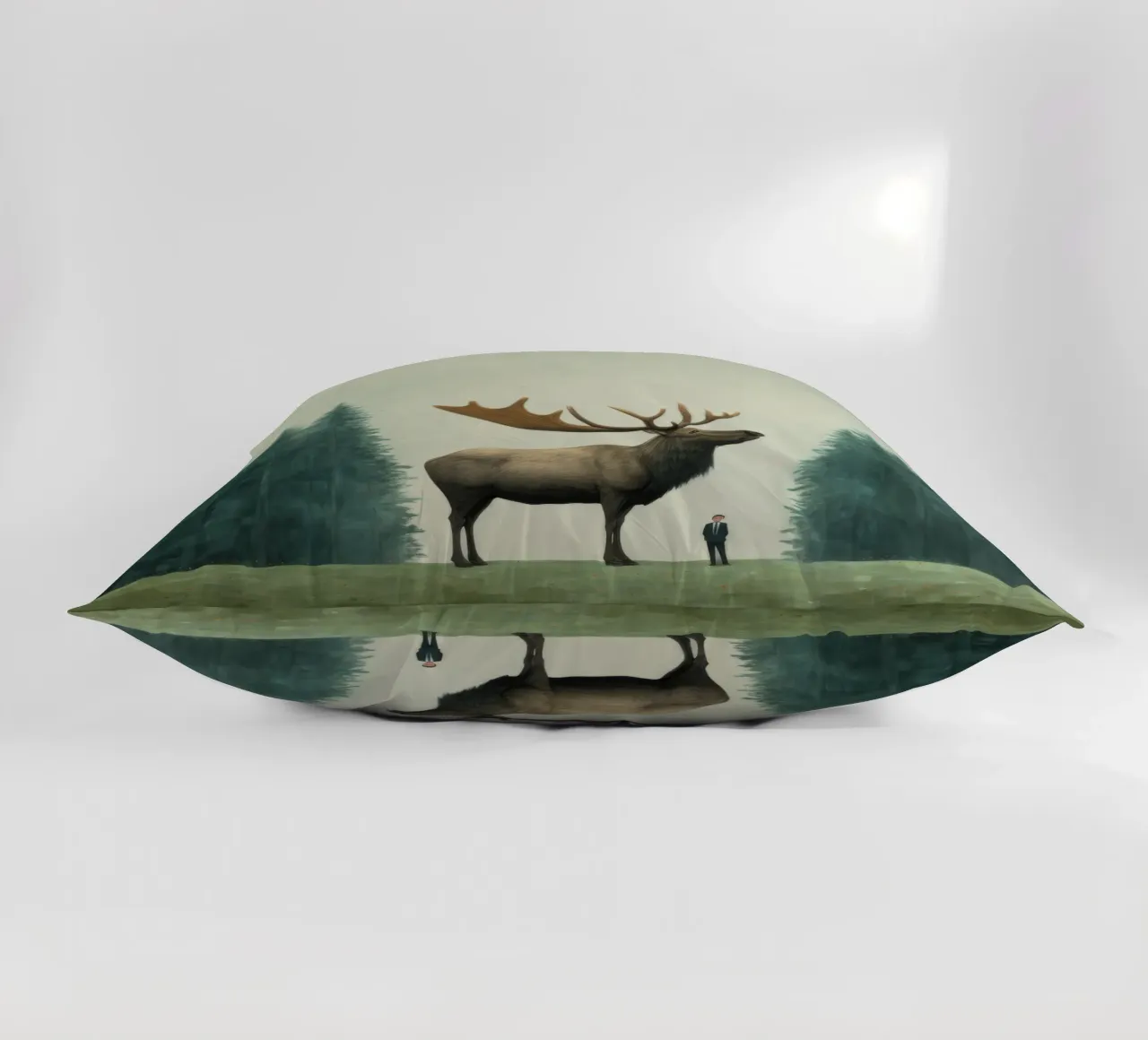 Alce Minimo 1 cuscino da Minimal Animal Art