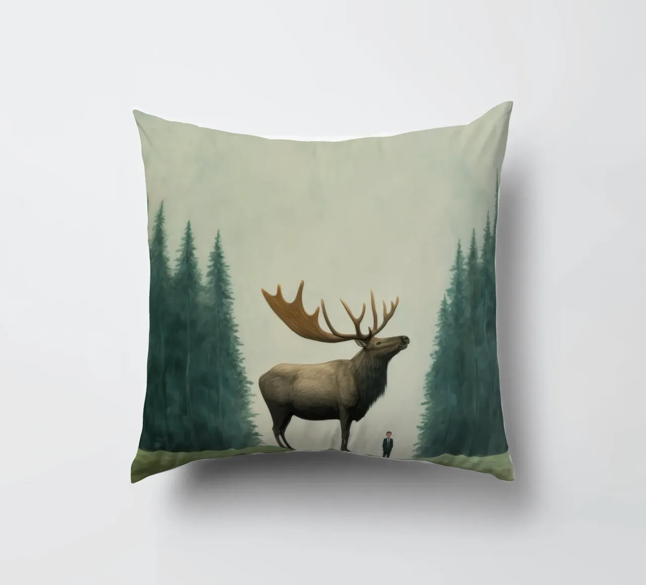 Alce Minimo 1 cuscino da Minimal Animal Art