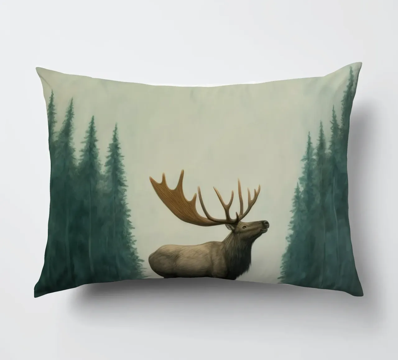 Alce Minimo 1 cuscino da Minimal Animal Art