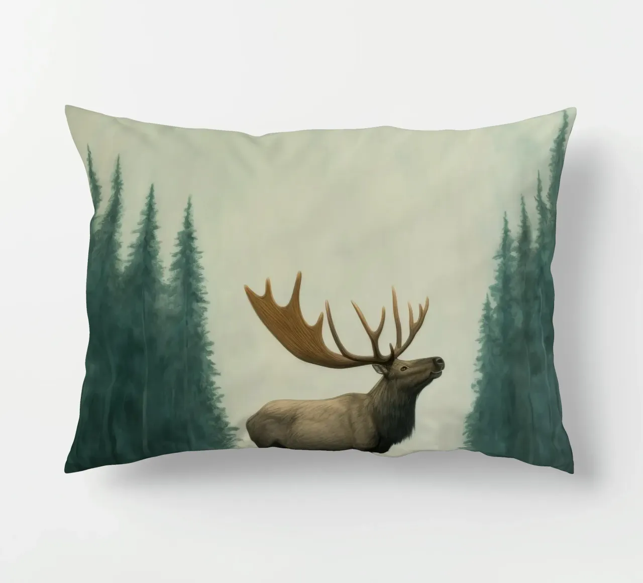 Alce Minimo 1 cuscino da Minimal Animal Art