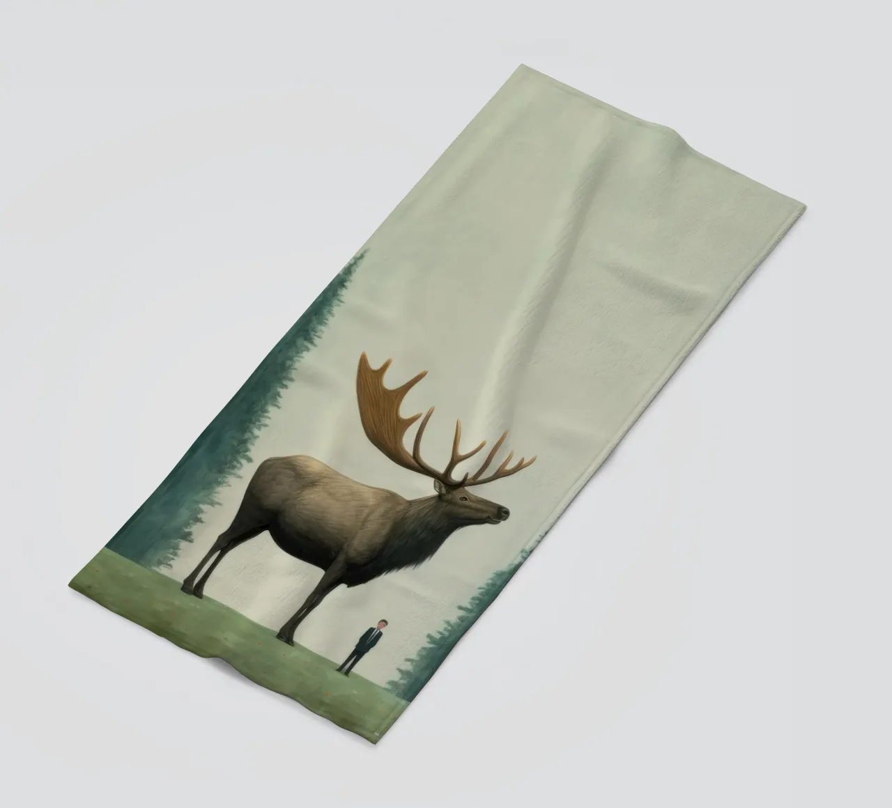 Alce Minimo 1 telo mare da Minimal Animal Art