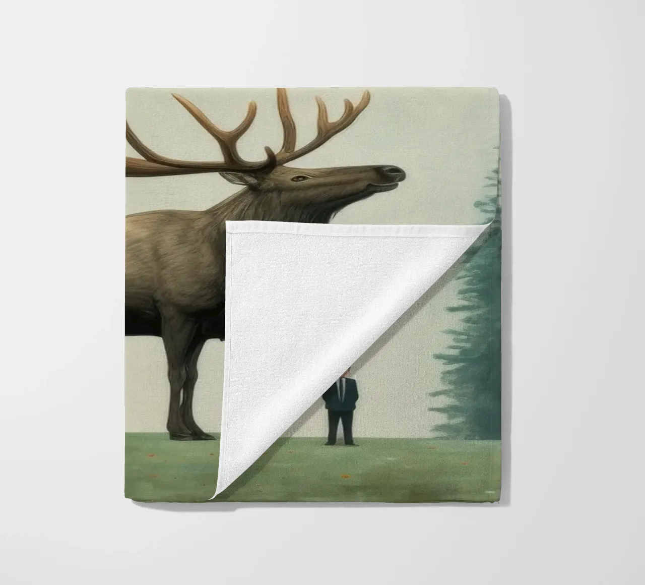 Alce Minimo 1 telo mare da Minimal Animal Art