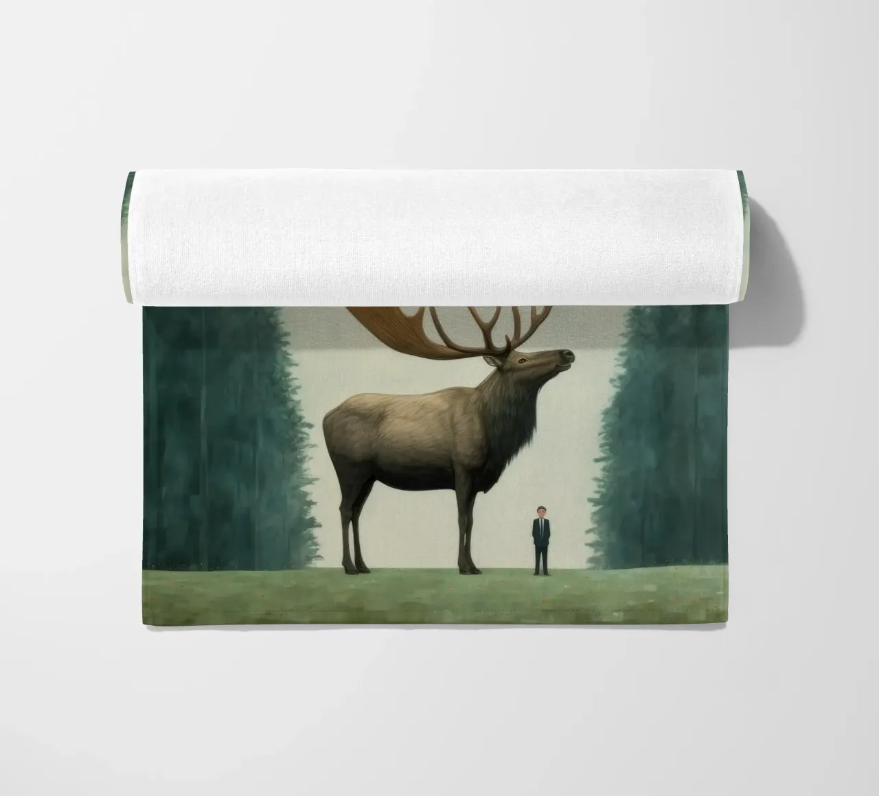 Alce Minimo 1 telo mare da Minimal Animal Art