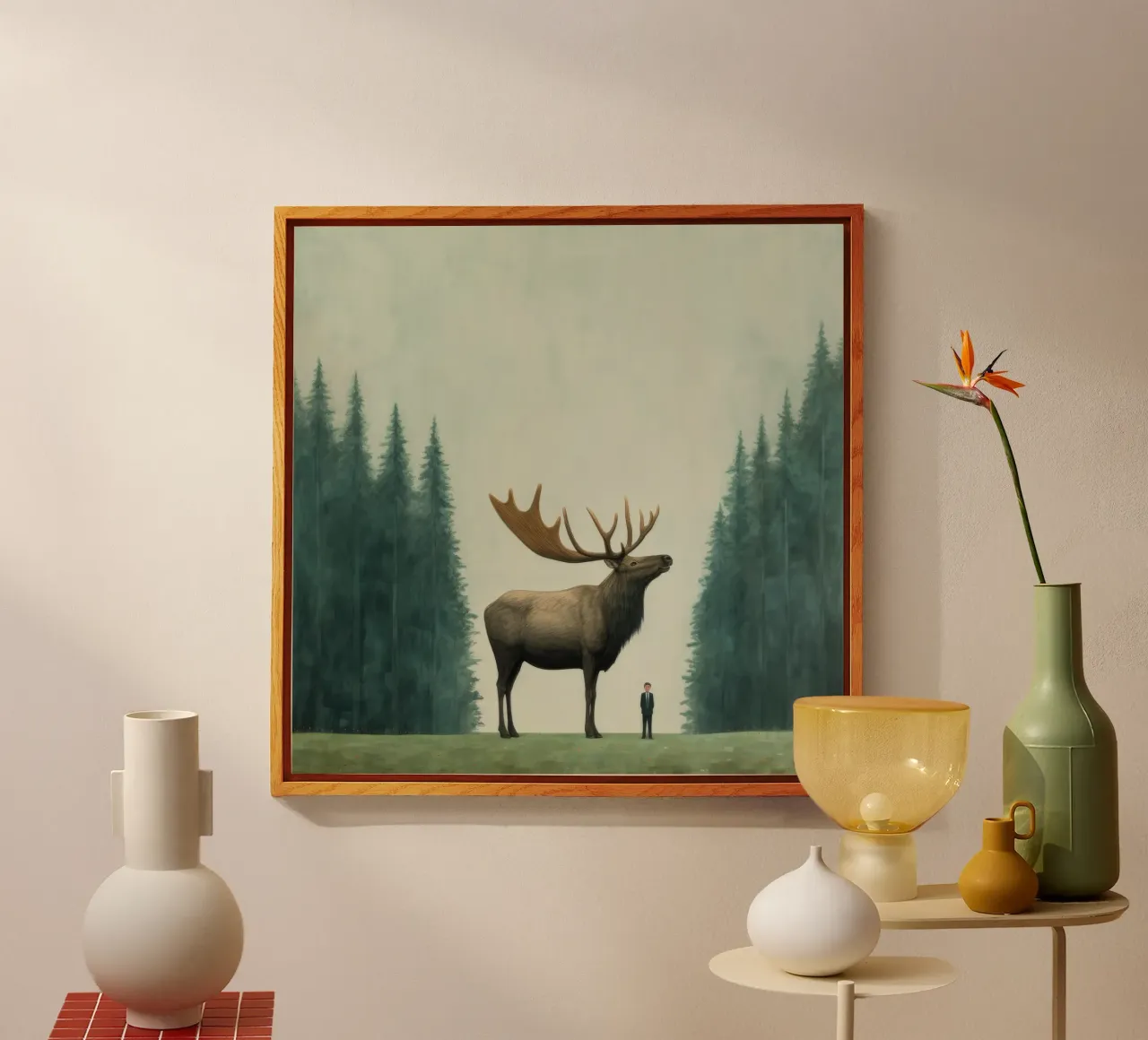 Alce Minimo 1 plexiglass da Minimal Animal Art