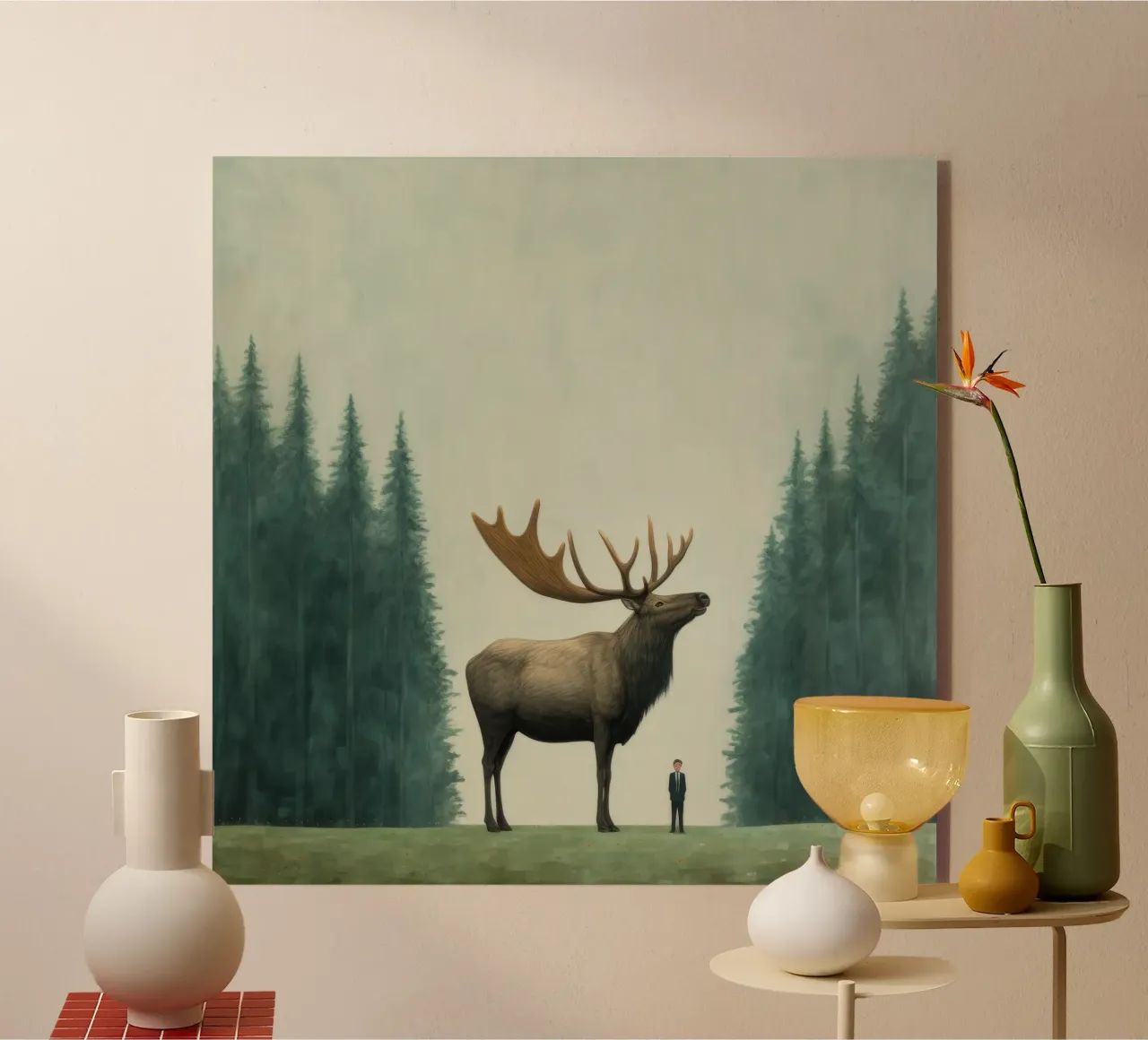 Alce Minimo 1 plexiglass da Minimal Animal Art