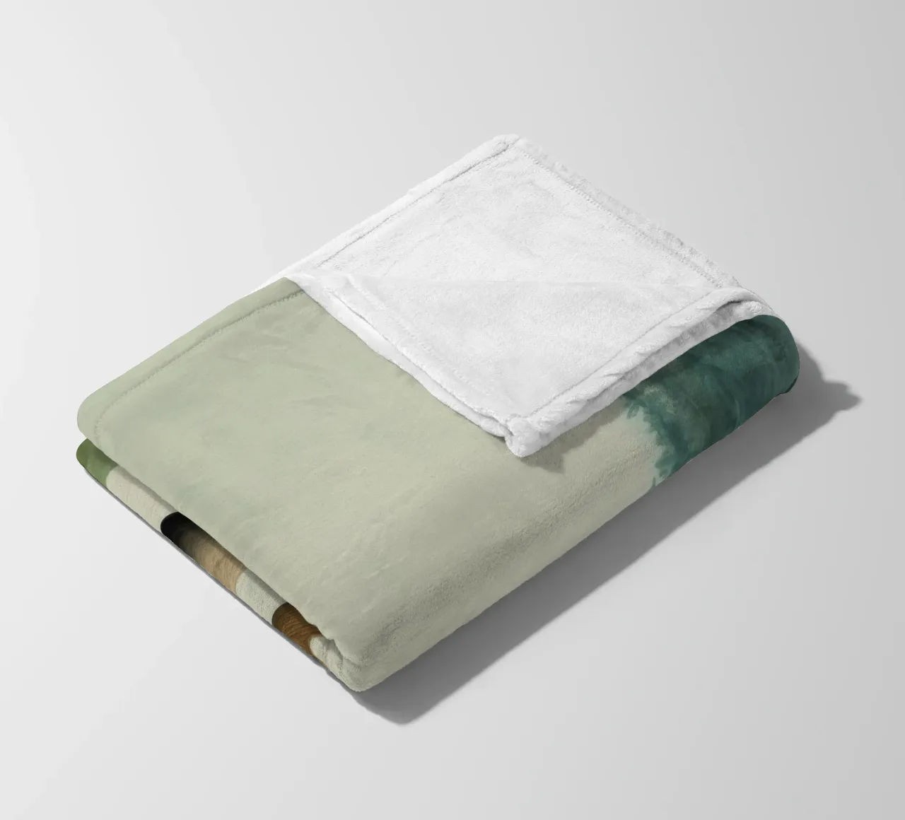 Alce Minimo 1 coperta in pile da Minimal Animal Art