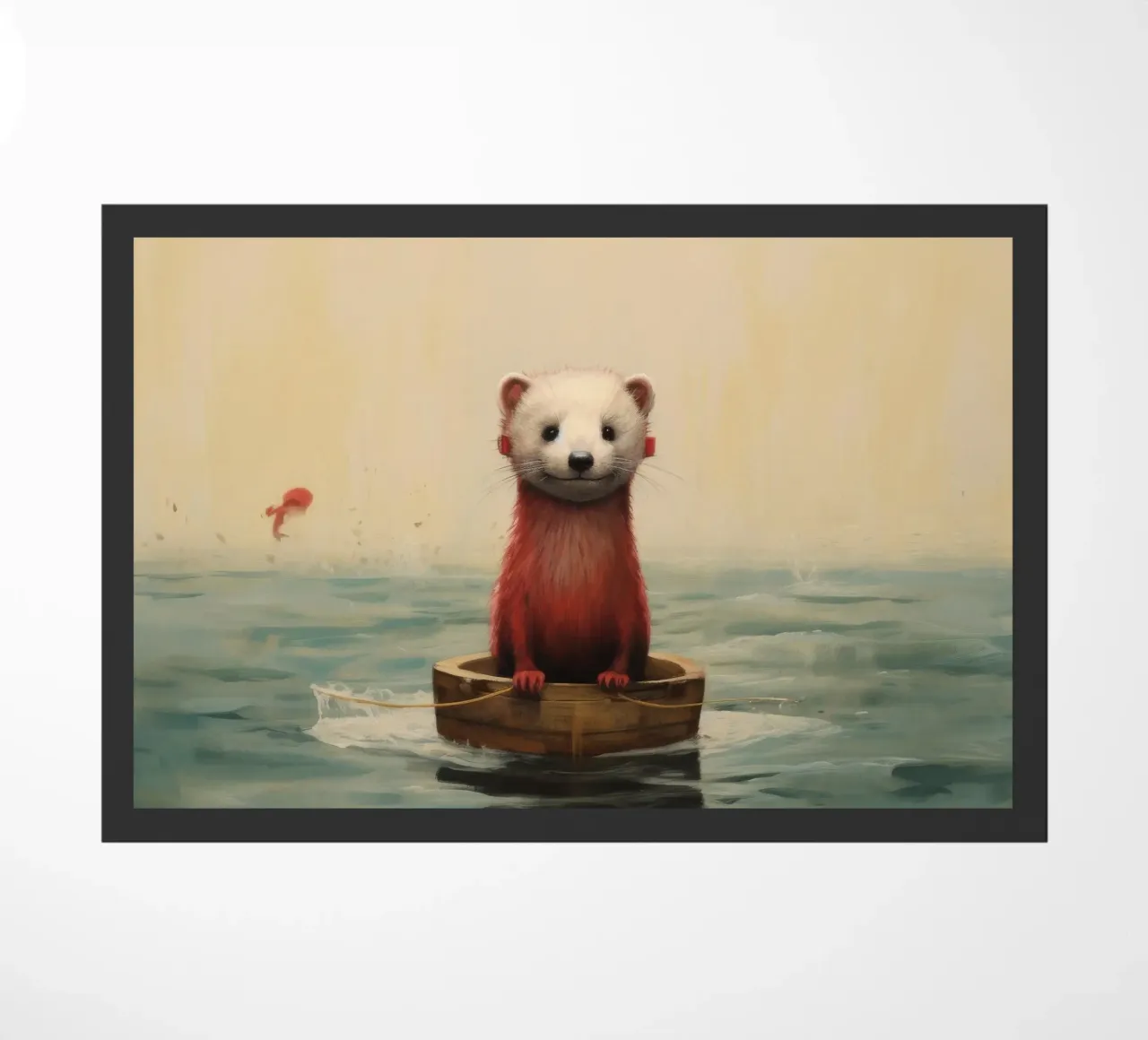 Furetto minimo 2 zerbino da Minimal Animal Art