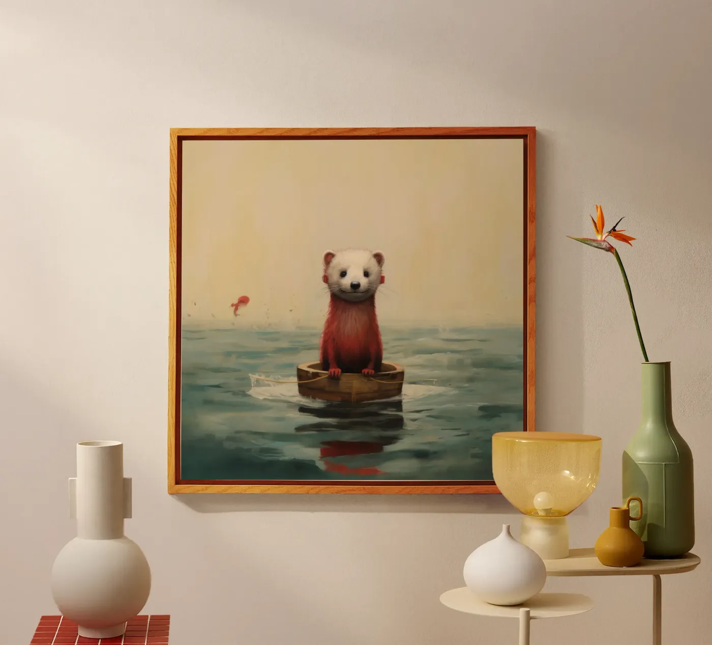 Furetto minimale plexiglass da Minimal Animal Art