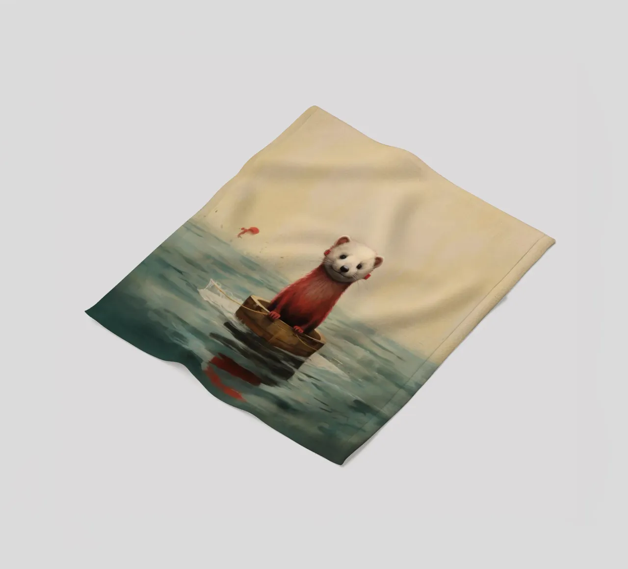 Furetto minimo 2 coperta in pile da Minimal Animal Art