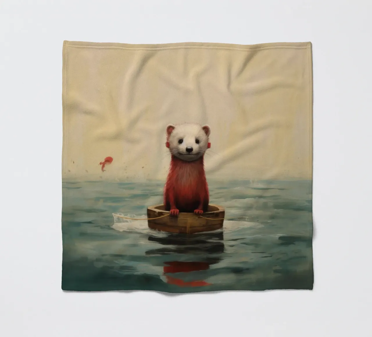 Furetto minimo 2 coperta in pile da Minimal Animal Art