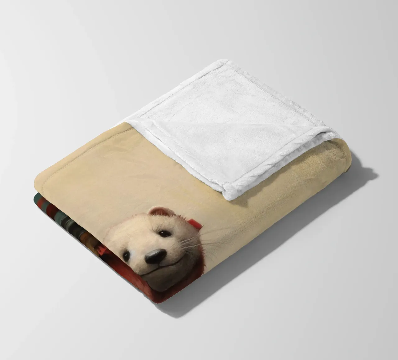 Furetto minimo 2 coperta in pile da Minimal Animal Art