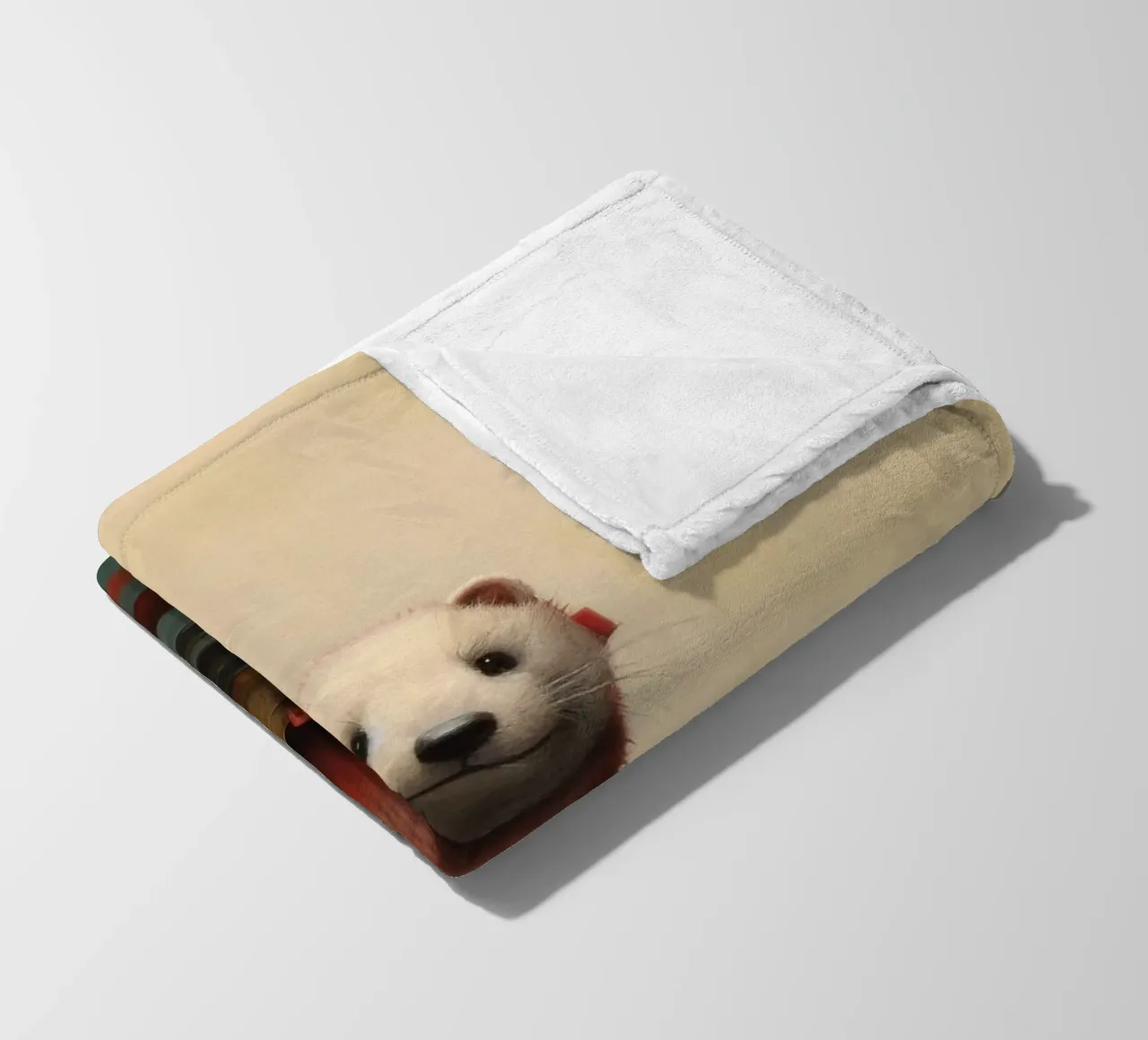 Furetto minimo 2 coperta in pile da Minimal Animal Art