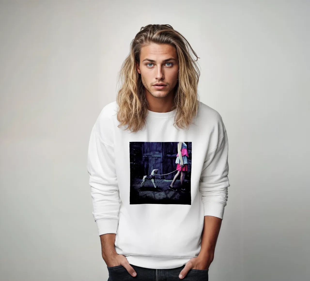 Dragging The Past sweatshirt by Lara Zankoul