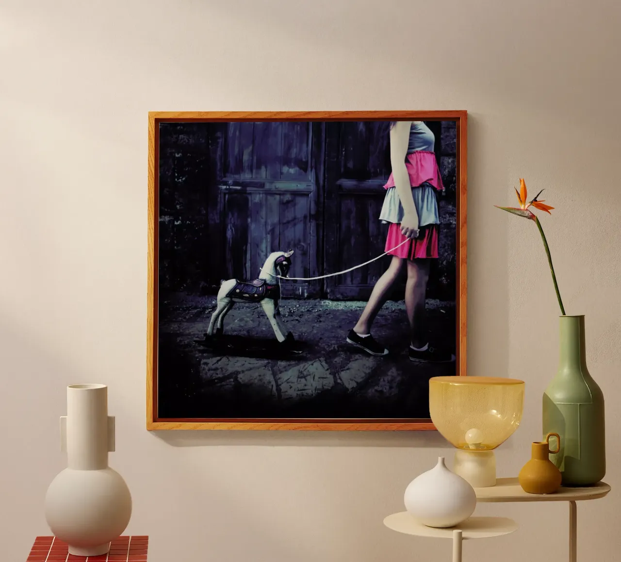 Dragging The Past plexiglass da Lara Zankoul