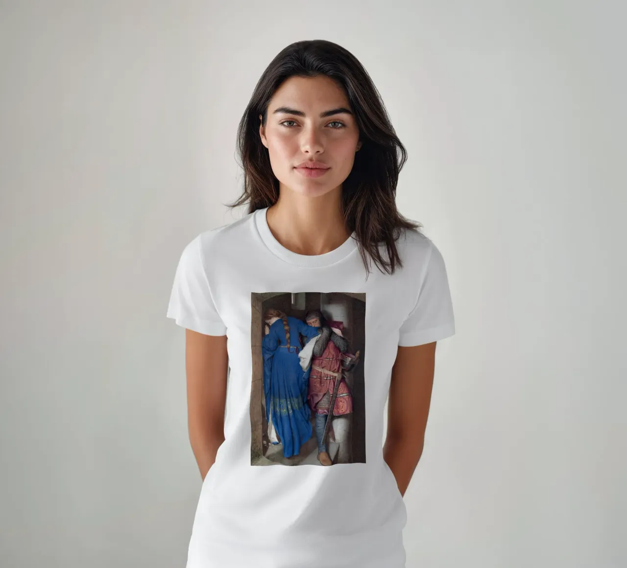 Hellelil e Hildebrand, l'incontro sulle scale della torretta t-shirt da Timeless Artworks