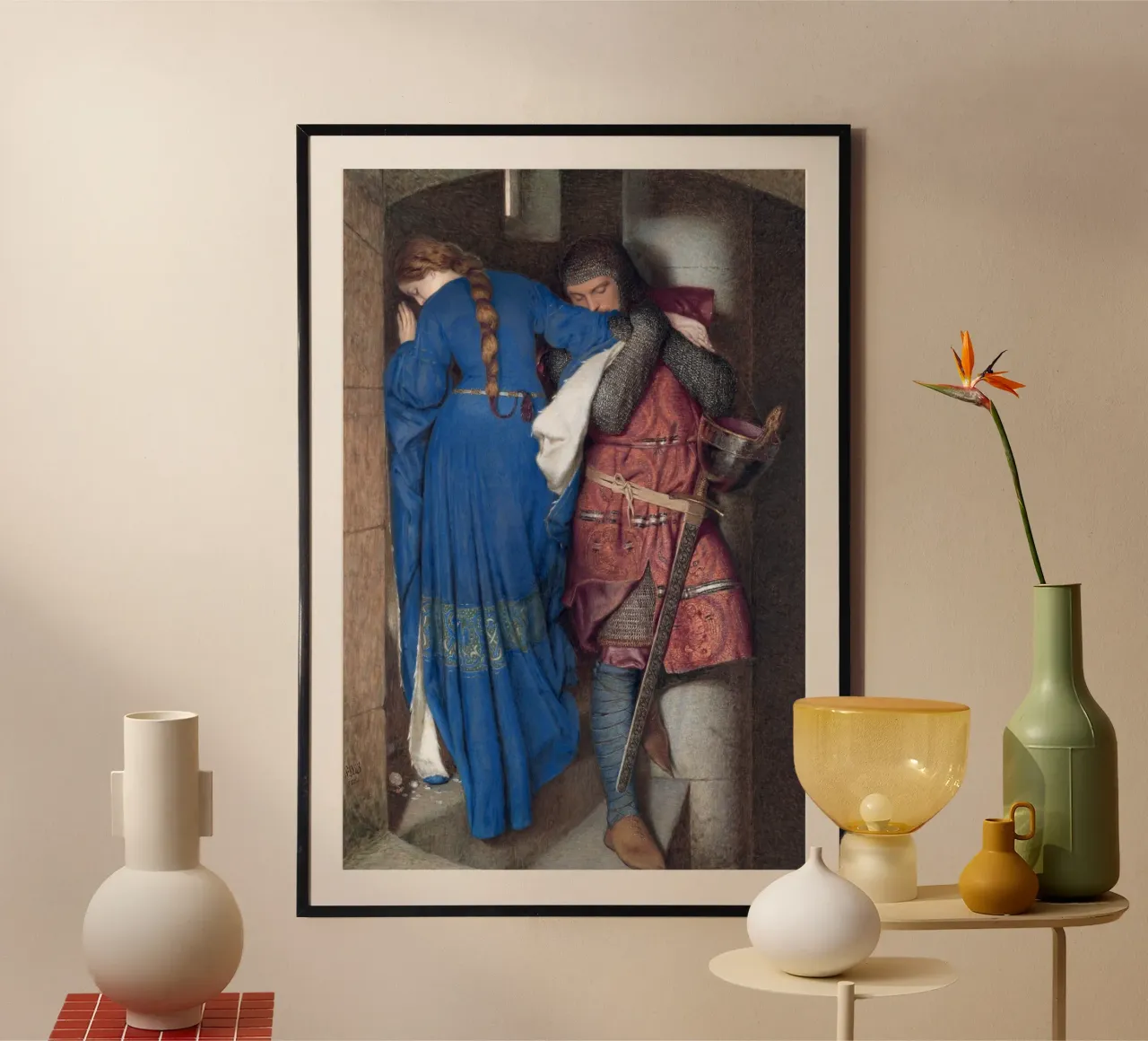 Hellelil e Hildebrand, l'incontro sulle scale della torretta poster da Timeless Artworks