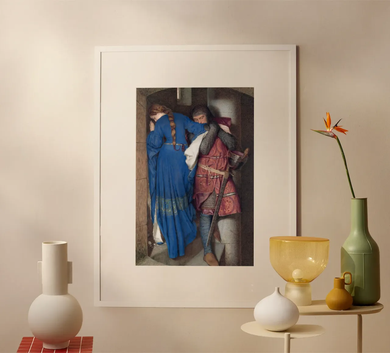 Hellelil e Hildebrand, l'incontro sulle scale della torretta poster da Timeless Artworks