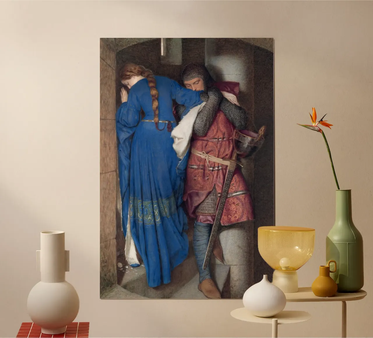 Hellelil e Hildebrand, l'incontro sulle scale della torretta poster da Timeless Artworks