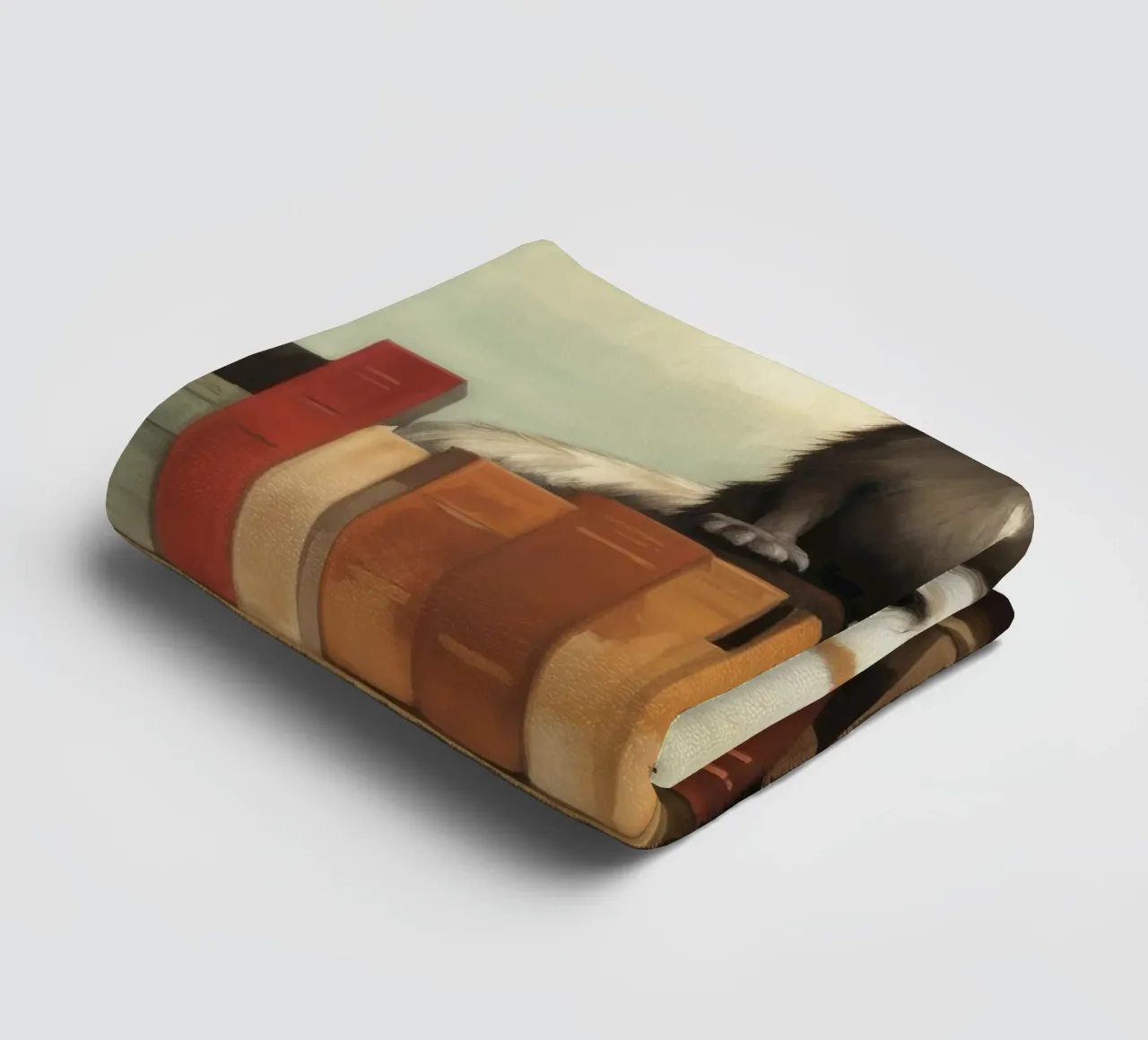 Furetto minimo 3 asciugamano da bagno da Minimal Animal Art