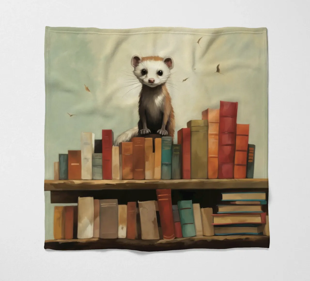 Furetto minimo 3 coperta in pile da Minimal Animal Art