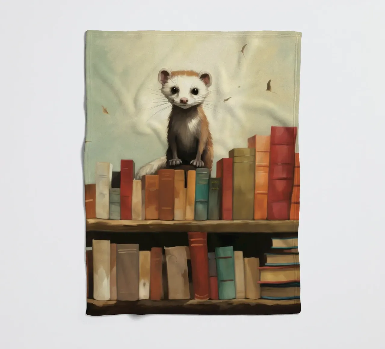 Furetto minimo 3 coperta in pile da Minimal Animal Art