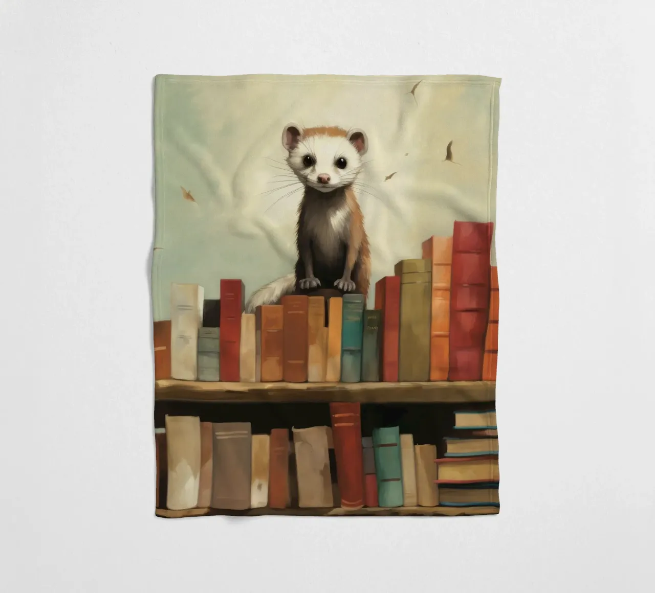 Furetto minimo 3 coperta in pile da Minimal Animal Art