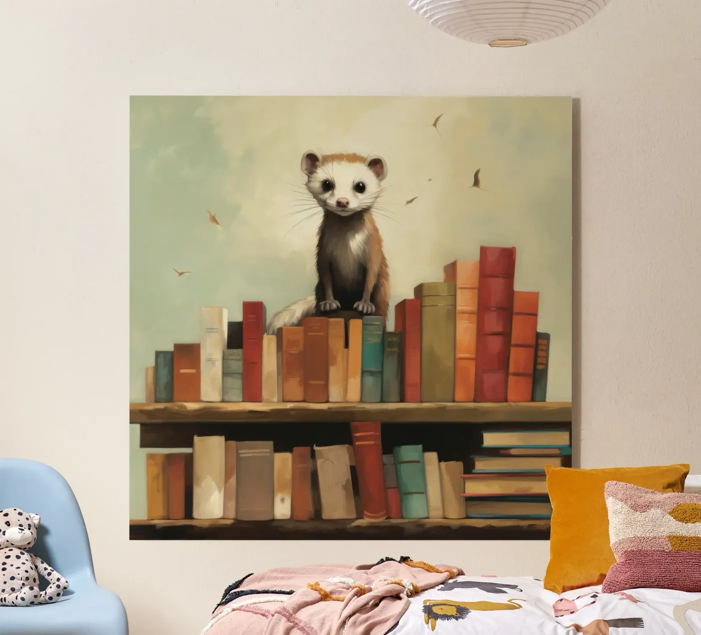 Furet minimaliste plexiglas de Minimal Animal Art