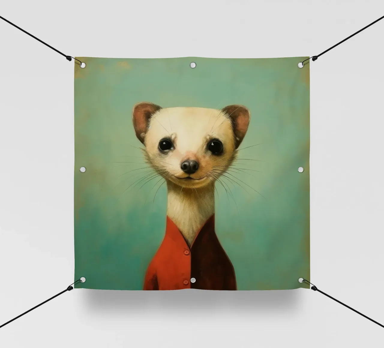 Minimal Ferret 1 telo in pvc da Minimal Animal Art