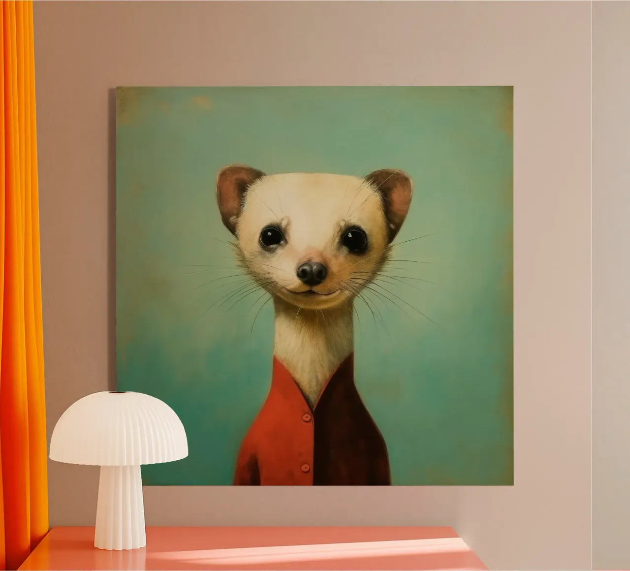 Furetto minimale plexiglass da Minimal Animal Art