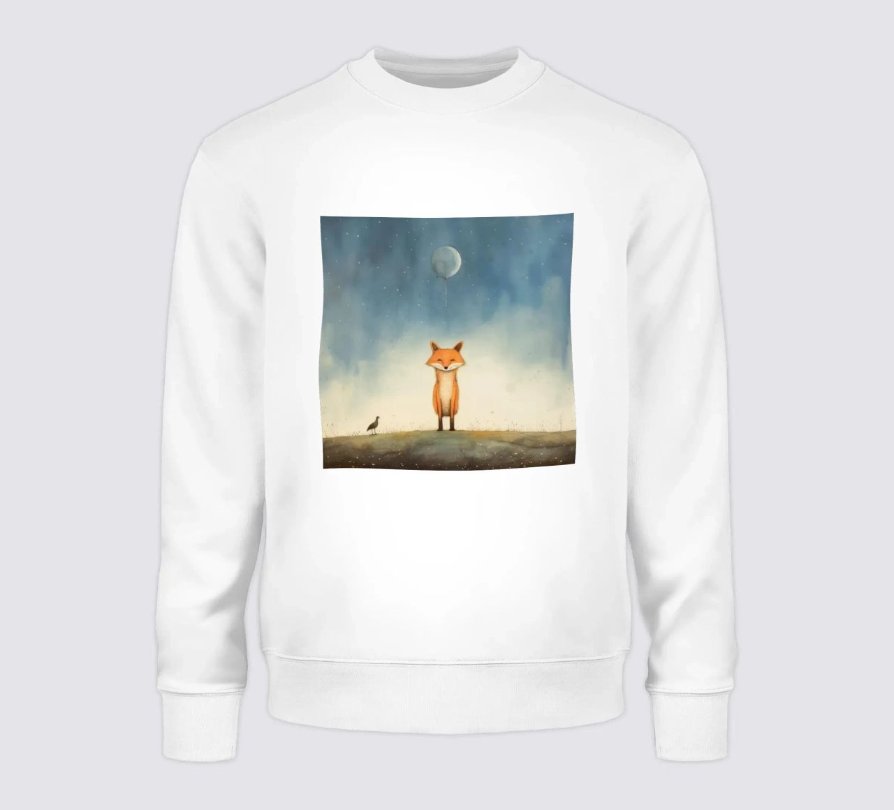 Zorro mínimo 2 sudadera de Minimal Animal Art