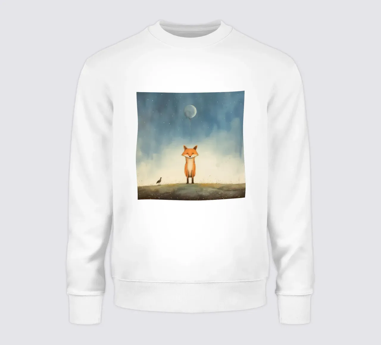 Minimal Fox 2 Sweatshirt von Minimal Animal Art