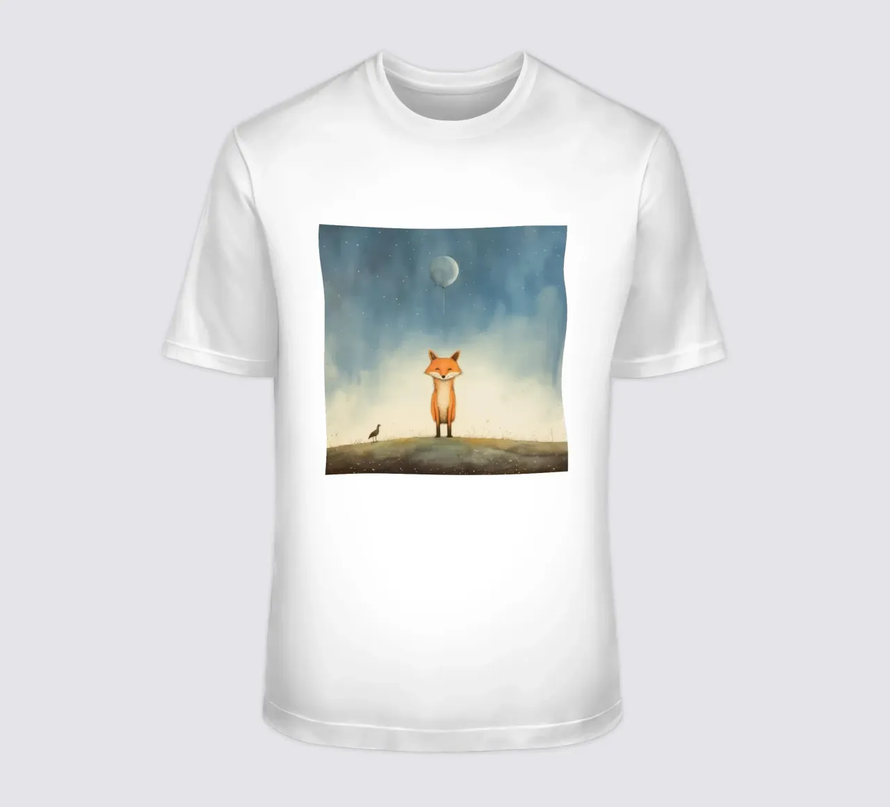 Volpe minima 2 t-shirt da Minimal Animal Art