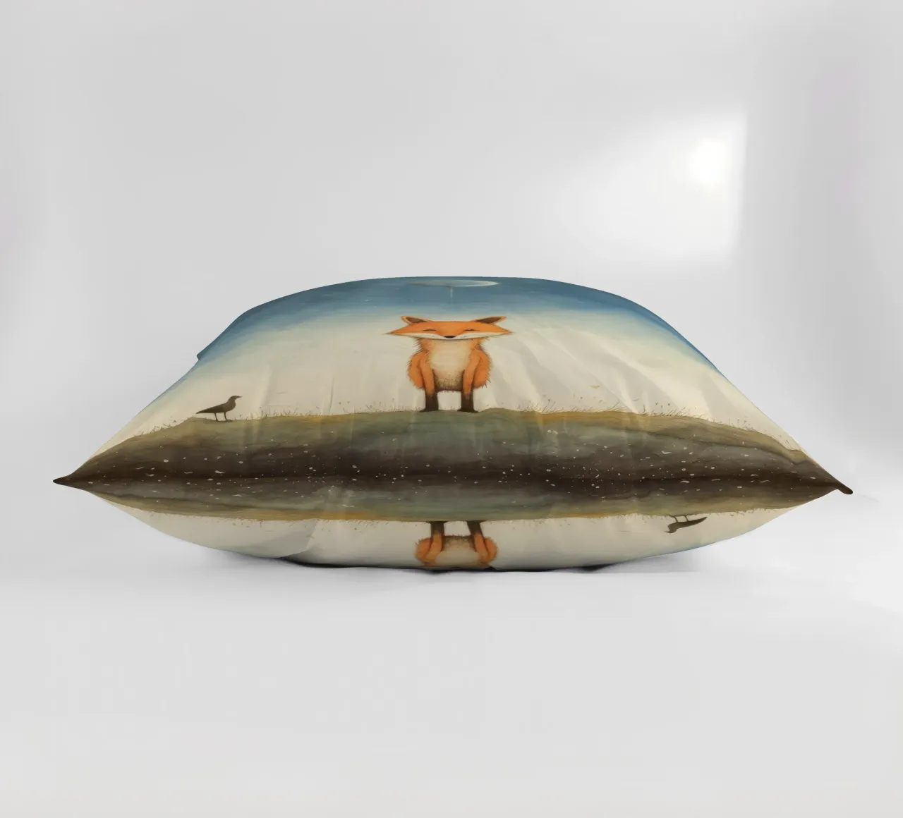 Volpe minima 2 cuscino da Minimal Animal Art