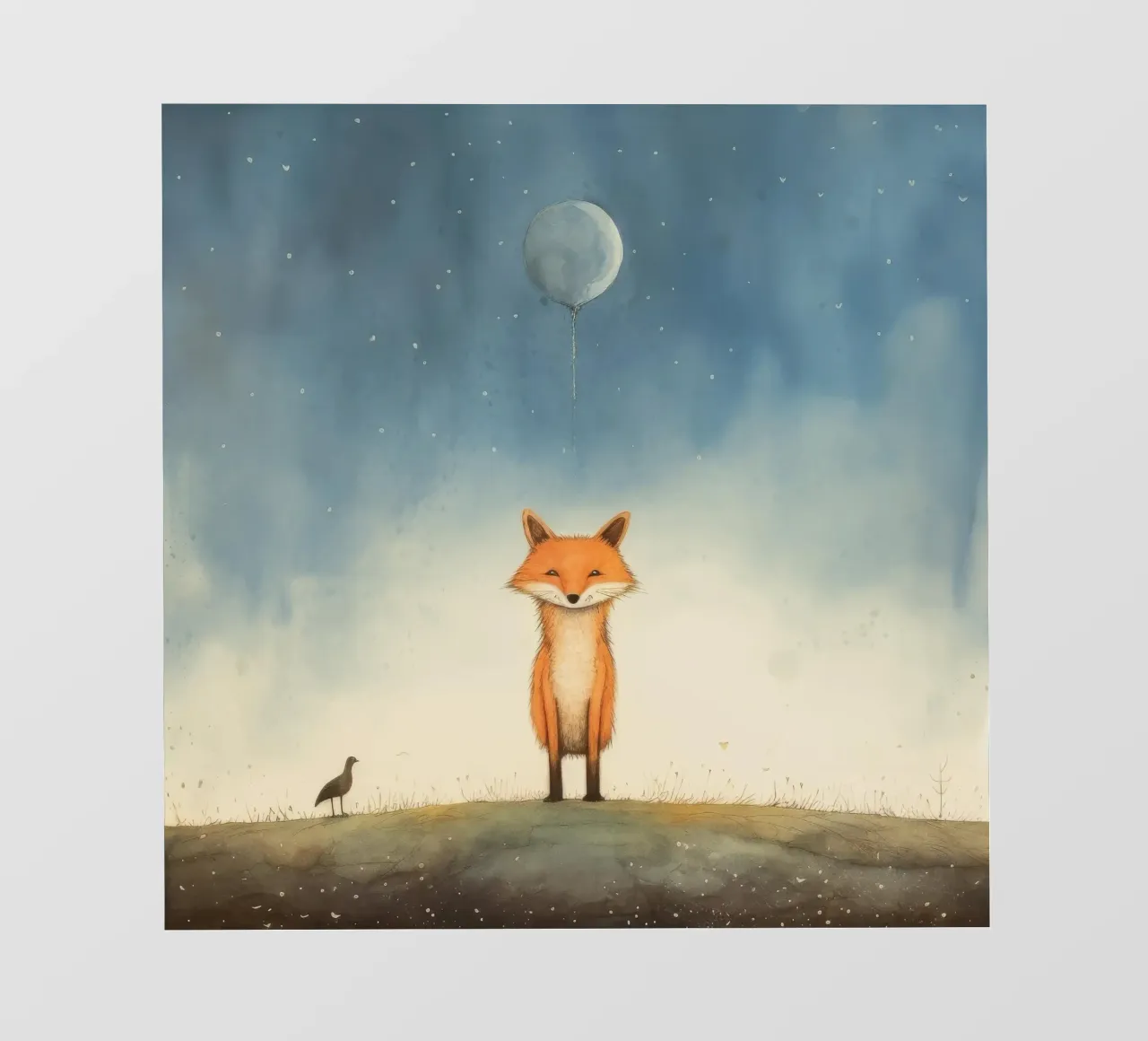 Minimal Fox 2 backlit film by Minimal Animal Art