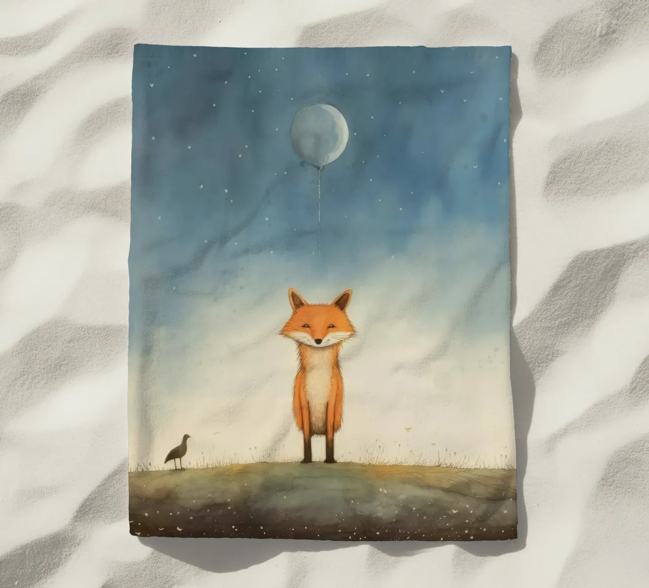 Volpe minima 2 telo mare da Minimal Animal Art