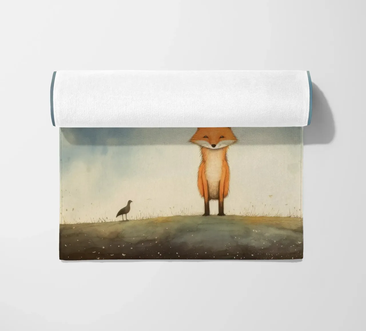 Minimal Fox telo mare da Minimal Animal Art