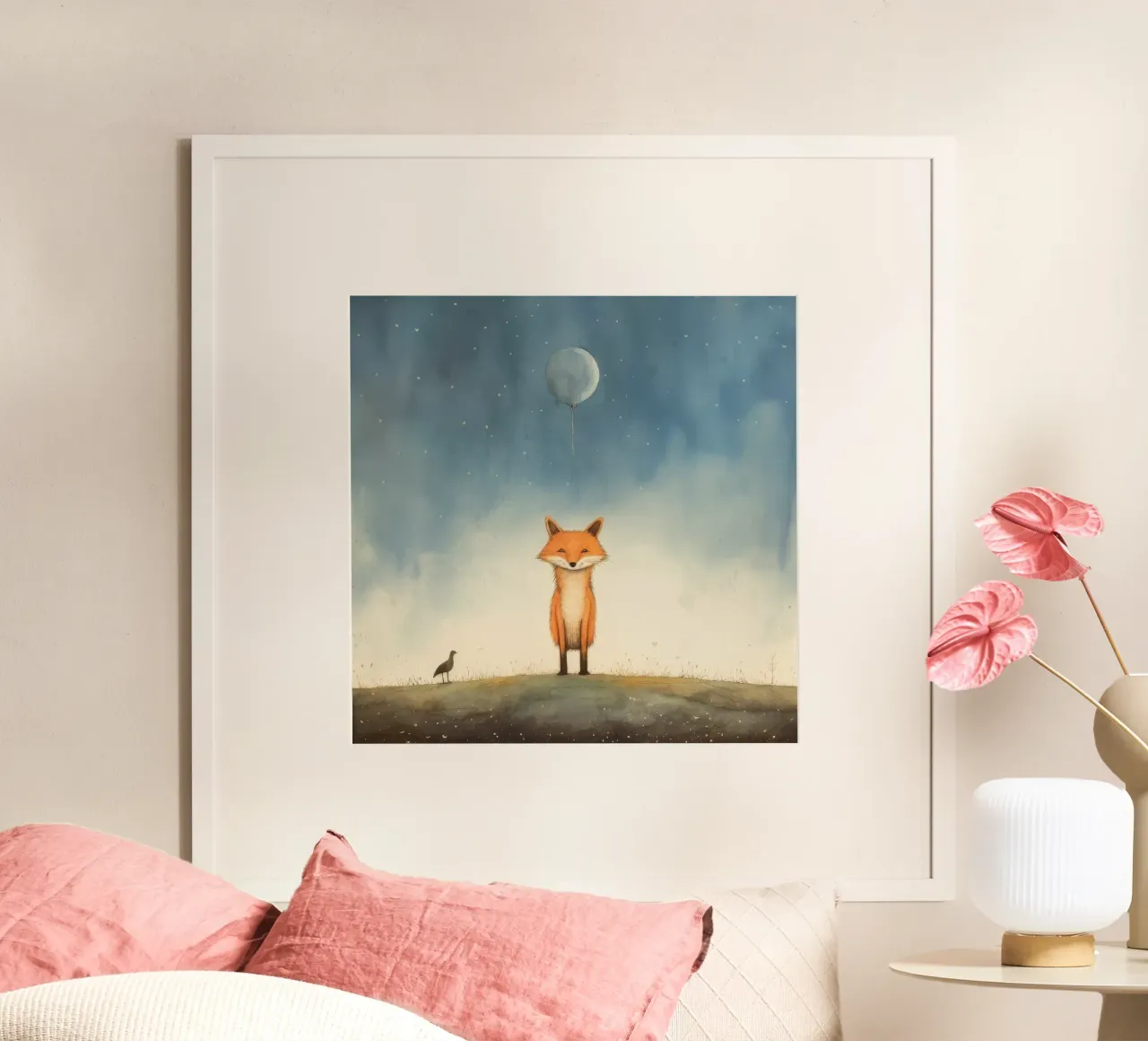 Minimo Fox poster da Minimal Animal Art