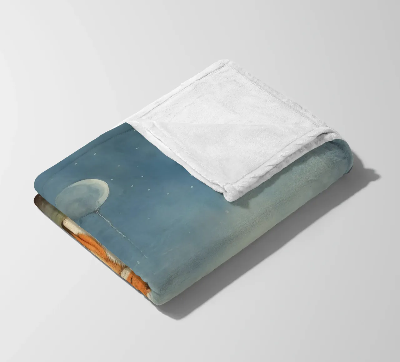 Volpe minima 2 coperta in pile da Minimal Animal Art