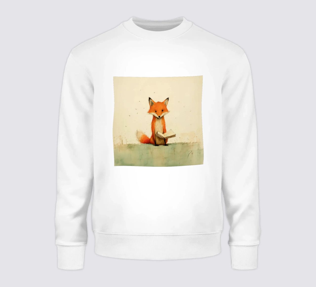Zorro mínimo 3 sudadera de Minimal Animal Art