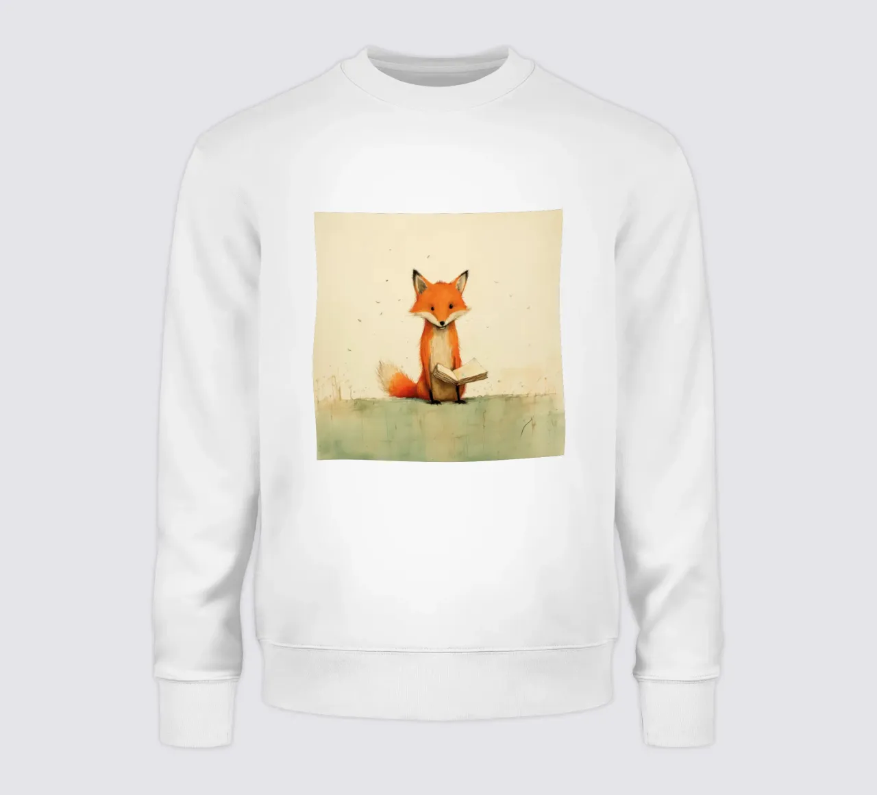 Volpe minima 3 felpa da Minimal Animal Art