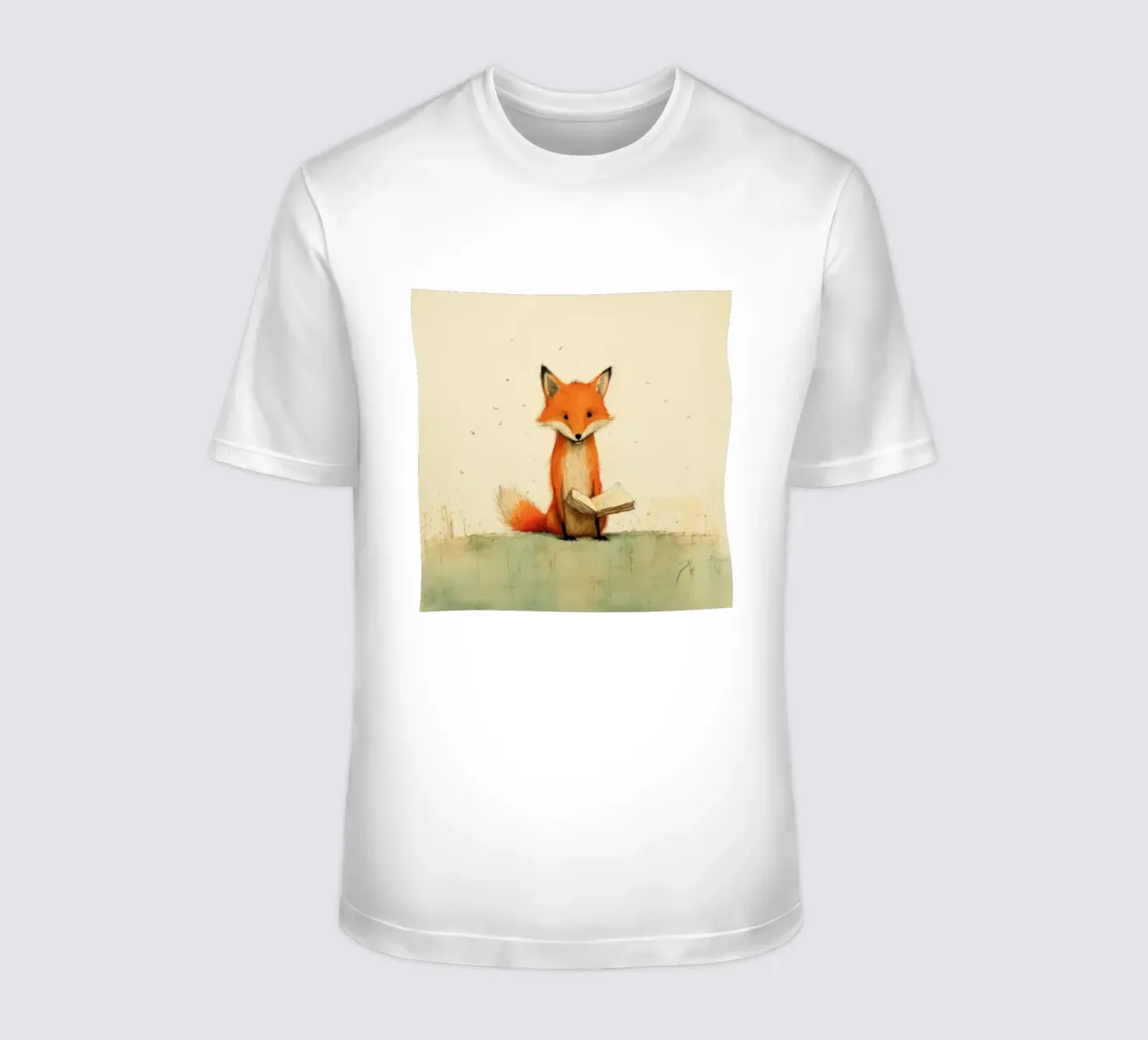 Volpe minima 3 t-shirt da Minimal Animal Art