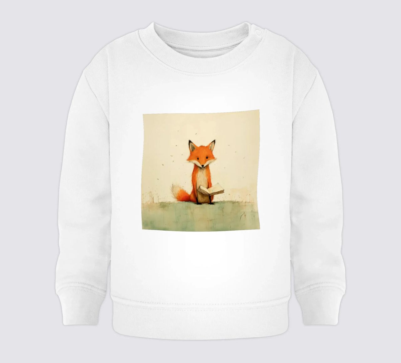 Volpe minima 3 felpa neonato da Minimal Animal Art