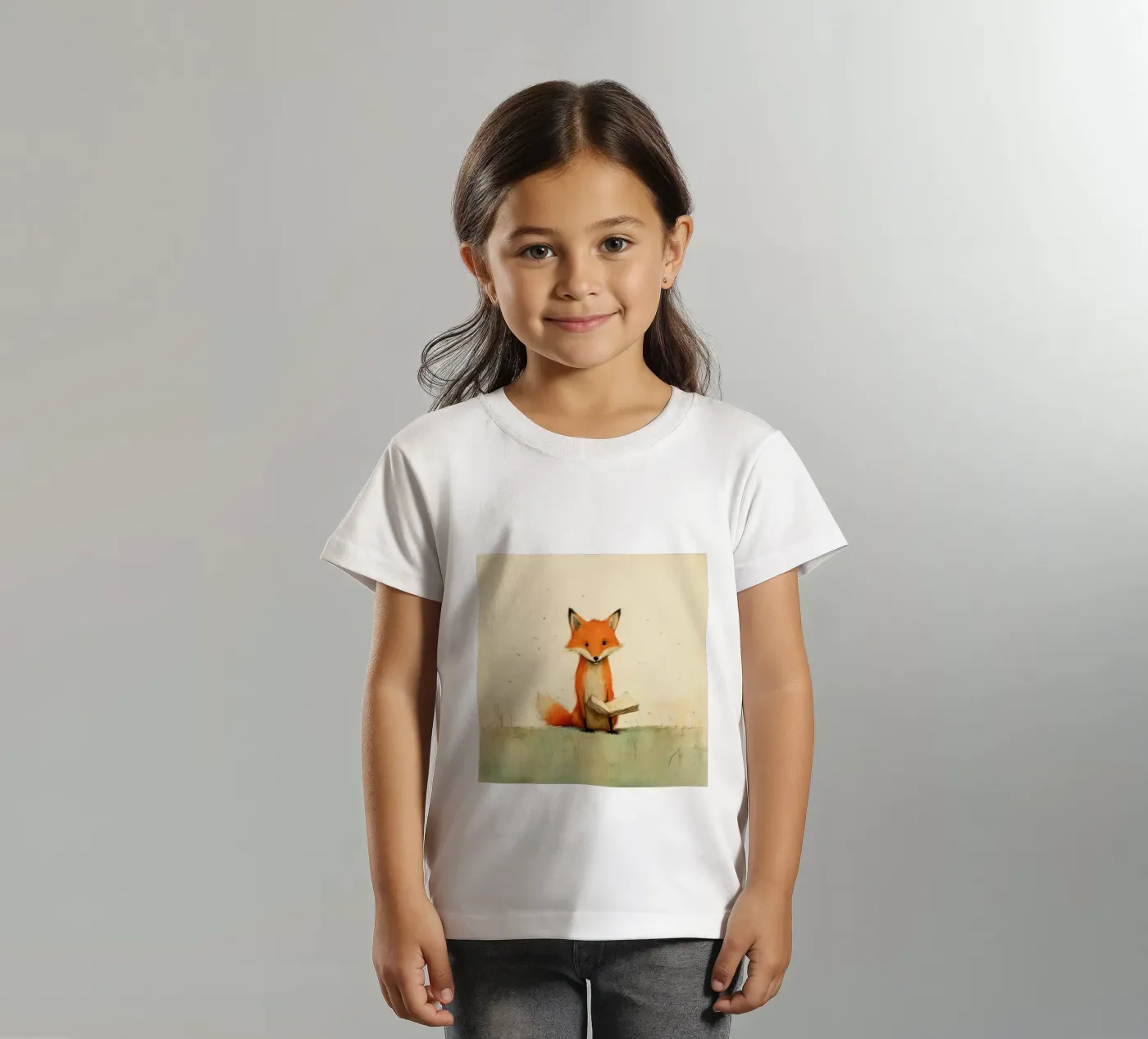Minimal Fox t-shirt bambini da Minimal Animal Art